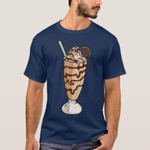 Milkshake Ice Cream Sundae Cookie T-Shirt