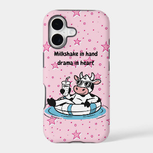 Milkshake in Hand, Drama in Heart Cool Cow iPhon
