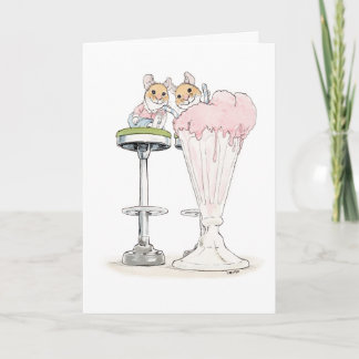 Milkshake Mice Greeting Card