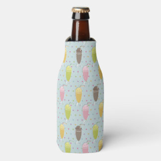 Milkshake Pattern Bottle Cooler