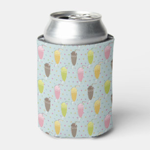 Milkshake Pattern Can Cooler