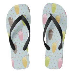 Milkshake Pattern Jandals
