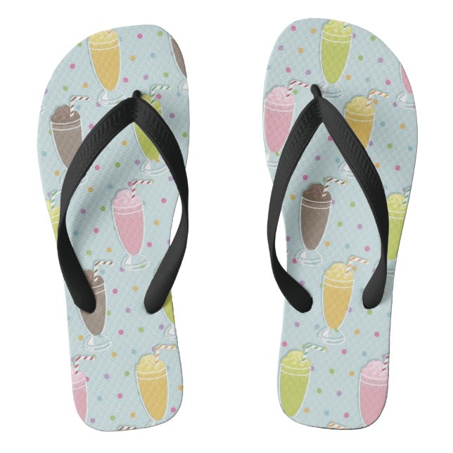 Milkshake Pattern Jandals (Footbed)