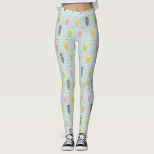 Milkshake Pattern Leggings