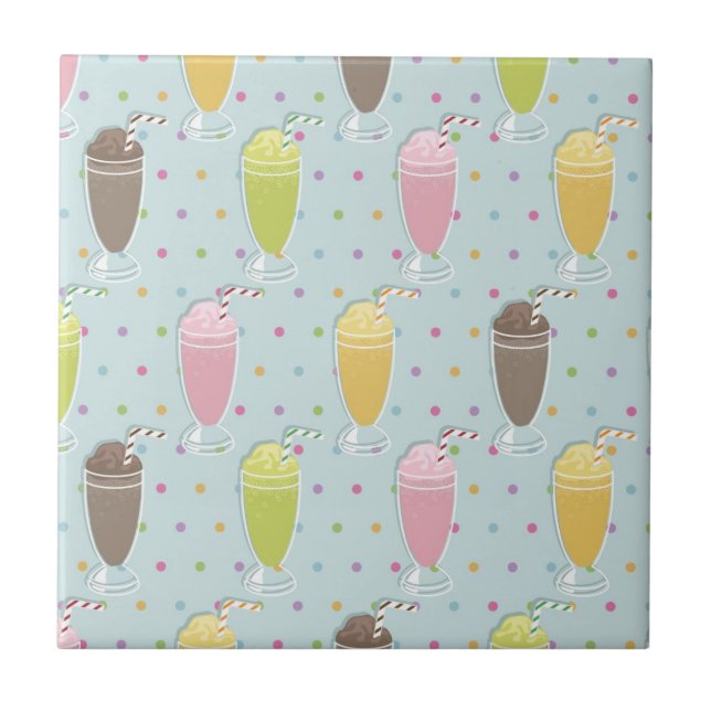 Milkshake Pattern Tile (Front)