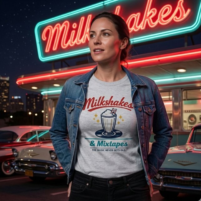 Milkshakes & Mixtapes T-Shirt (Creator Uploaded)