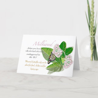 Milkweed Blank Card
