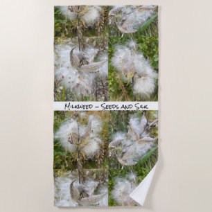 Milkweed   Natural Beach Towel