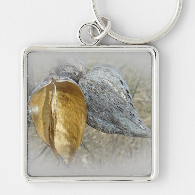 Milkweed Pods Key Ring (Front)