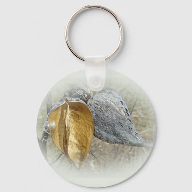 Milkweed Pods Key Ring (Front)