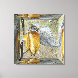 Milkweed Pods - Mirror Box Canvas Print