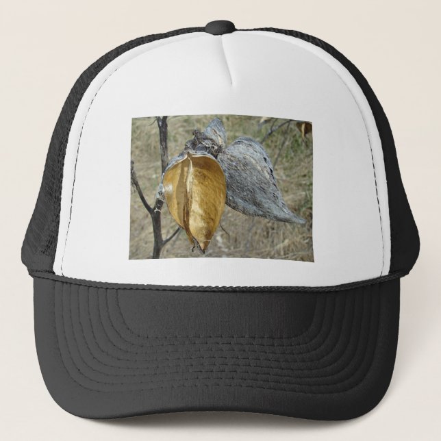 Milkweed Pods Trucker Hat (Front)