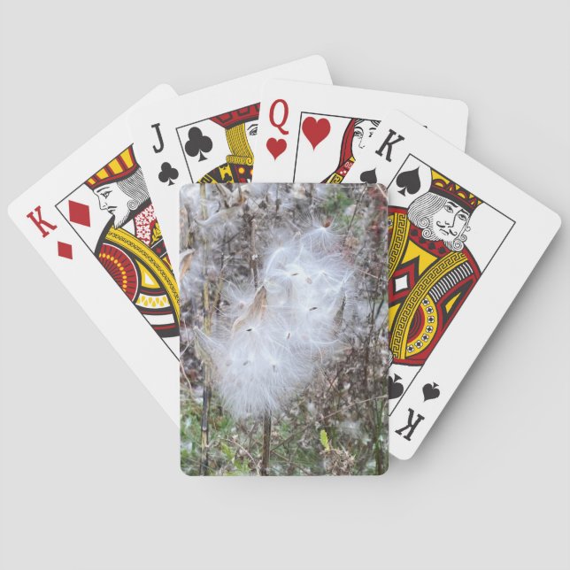 Milkweed Seeds and Silk Playing Cards (Back)