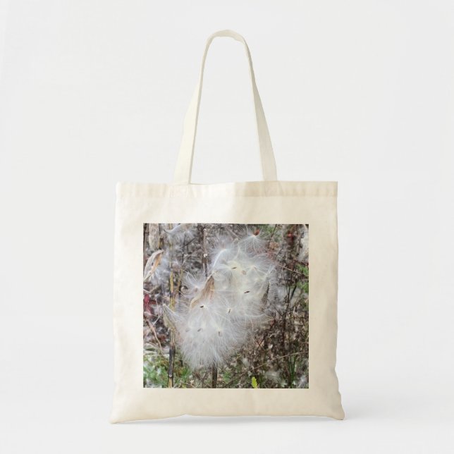 Milkweed Seeds and Silk Tote Bag (Front)