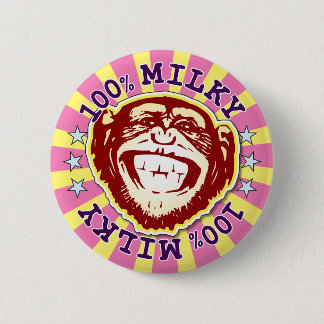 Milky 100% Funny Funky Monkey Badge
