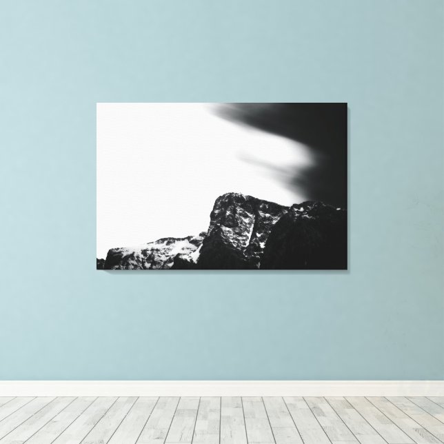 Milky clouds above mountain Krn Canvas Print (Insitu(Wood Floor))