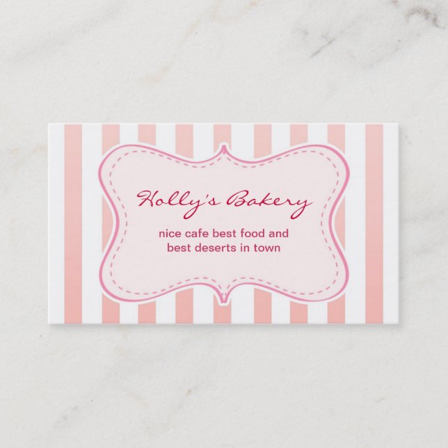 milky design bakery business card (Front)