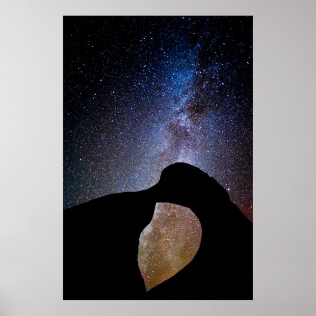 Milky way at night, California Poster (Front)