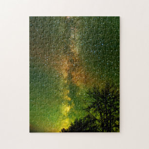 Milky Way & Aurora Borealis Ontario Canada Jigsaw Puzzle