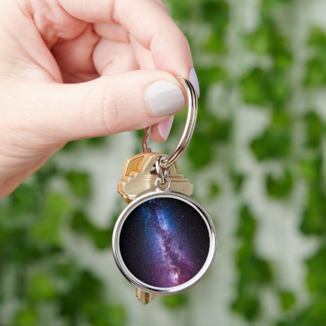 Milky way bright colors key ring (Hand)