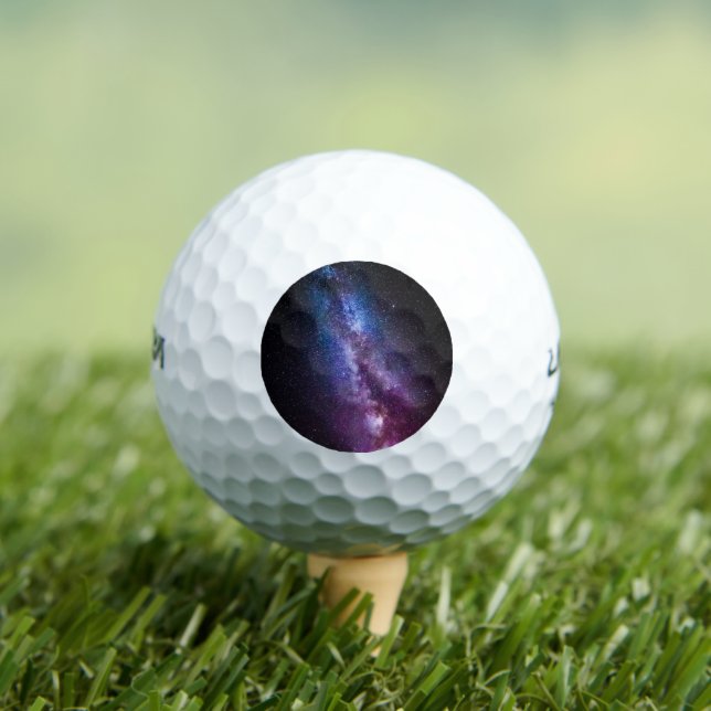 Milky way bright colours golf balls (Insitu Tee)
