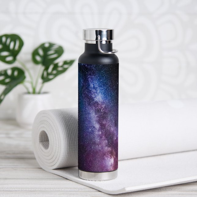 Milky way bright colours water bottle (Yoga)