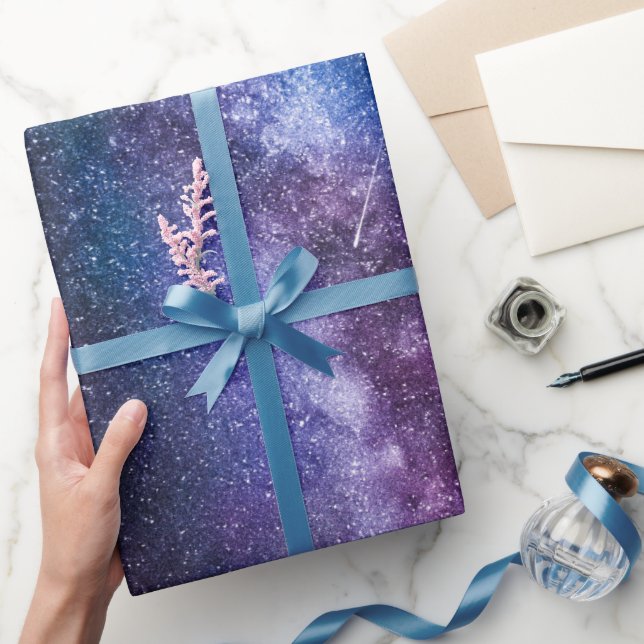 Milky way bright colours wrapping paper (Gifting)