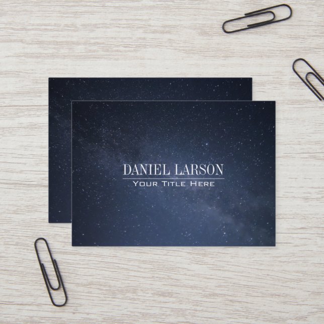 Milky Way Business Card (Front/Back In Situ)