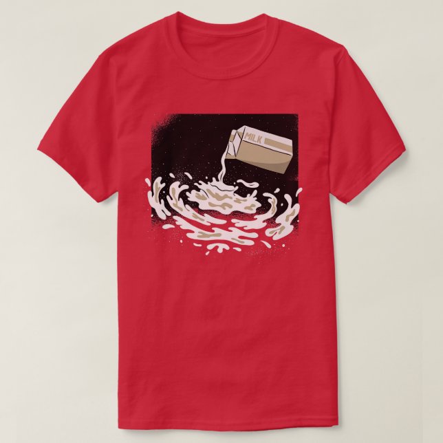 Milky Way Carton Astronaut Astral Cosmic Design Fo T-Shirt (Design Front)