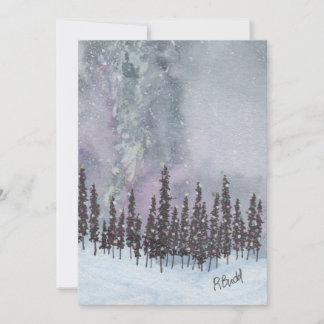 Milky Way Christmas Flat Card