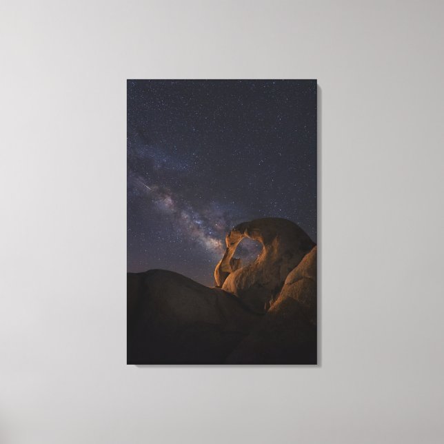 Milky Way & Cyclops Arch | Alabama Hills Canvas Print (Front)