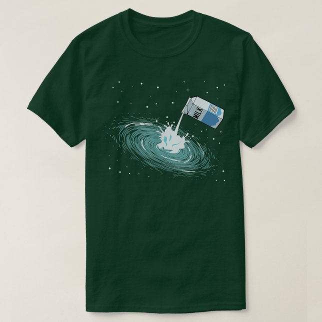 Milky Way Funny Cute Space Astronomy Galaxy Pun Gr T-Shirt (Design Front)