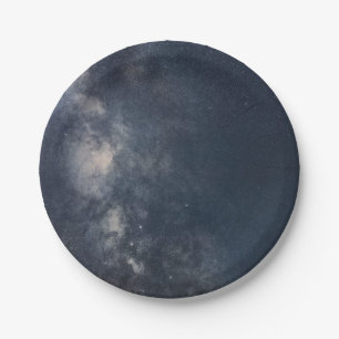 Milky Way galaxy beautiful Night Sky Paper Plate