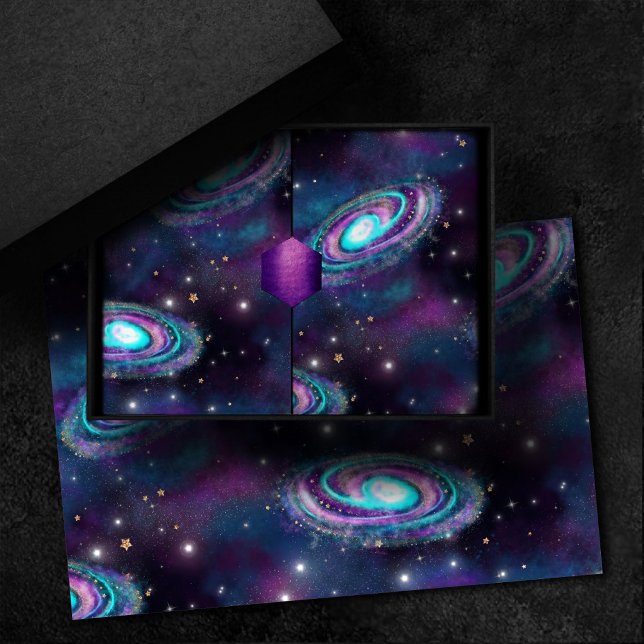 Milky Way Galaxy | Cosmic Blue Purple Pink Glow Tissue Paper (Creator Uploaded)