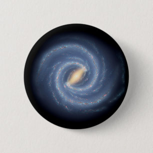 Milky Way Galaxy Space NASA 6 Cm Round Badge