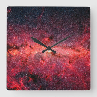 Milky Way Galaxy Square Wall Clock