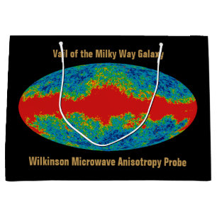 Milky Way Galaxy Veil Over WMAP Universe Large Gift Bag