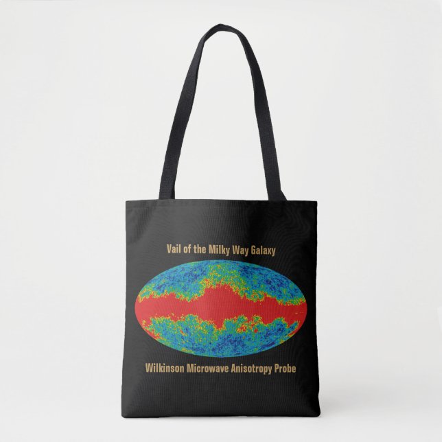 Milky Way Galaxy Veil Over WMAP Universe   Tote Bag (Front)