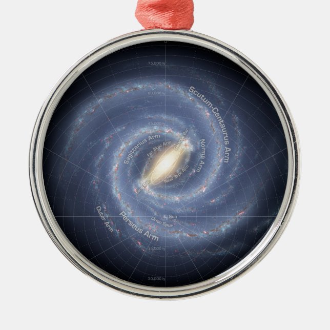 Milky Way Metal Tree Decoration (Front)