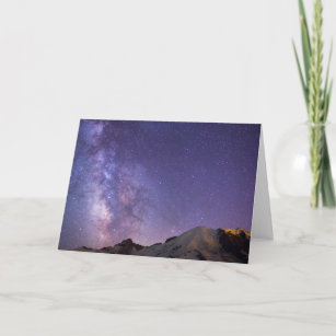 Milky Way & Mt. Rainier   Washington State Card