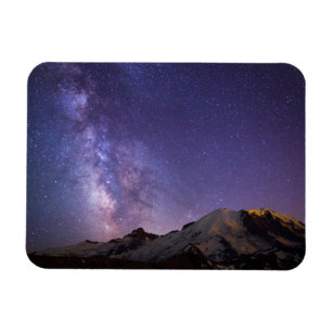 Milky Way & Mt. Rainier   Washington State Magnet