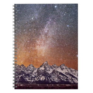 Milky Way over Grand Teton Notebook