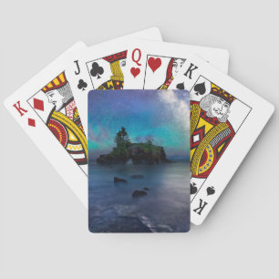 Milky Way over Hollow Rock Playing Cards