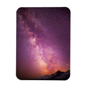 Milky Way   Over the Shoulder of Mt. Rainier Magnet