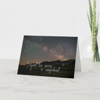 Milky Way Religious Encouragement Card