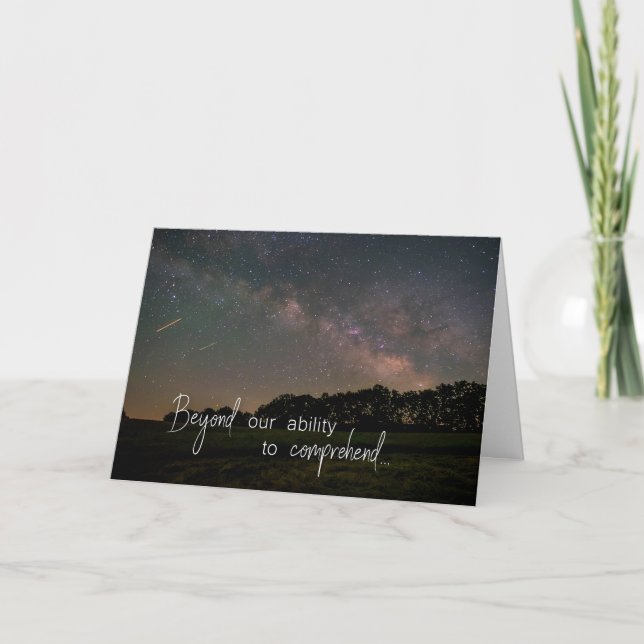 Milky Way Religious Encouragement Card (Front)