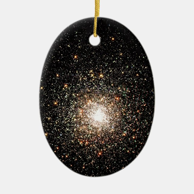Milky Way Star Cluster Ceramic Tree Decoration (Front)