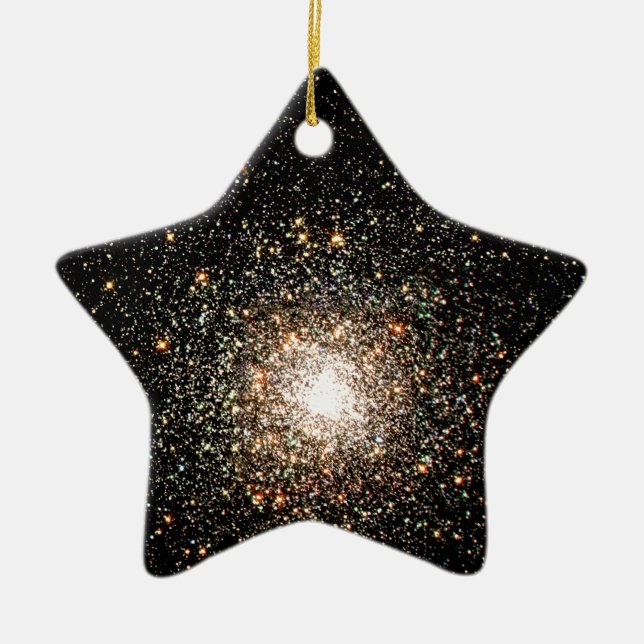 Milky Way Star Cluster Ceramic Tree Decoration (Front)