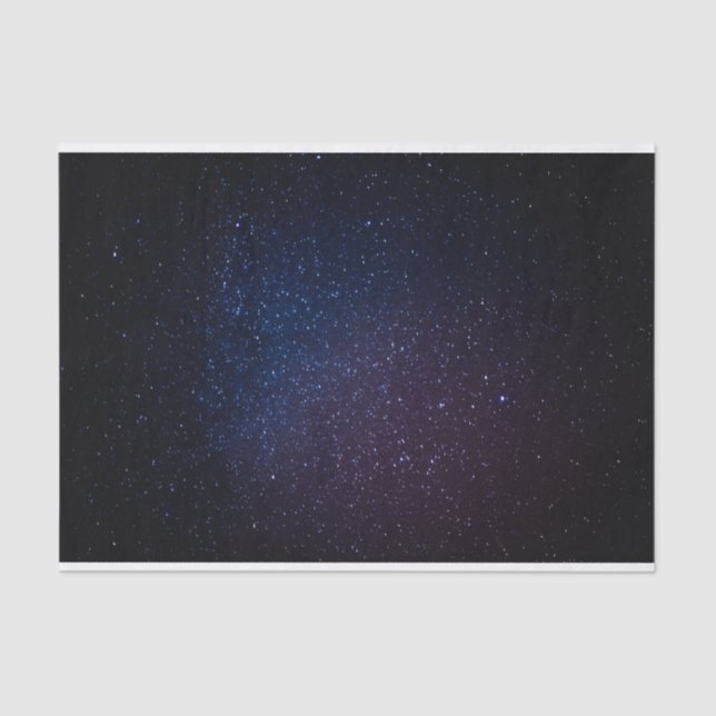 Milky Way stars night sky Tissue Paper (Front)