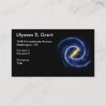 Milky Way Stars Spiral Galaxy Business Card<br><div class="desc">For more like this, visit About this design: The Milky Way, our home galaxy, derives its name from the dim "milky" appearence that it presents in the night sky from our perspective. The Milky Way is a barred spiral galaxy 100, 000–120, 000 light-years in diameter containing 200–400 billion stars. The...</div>